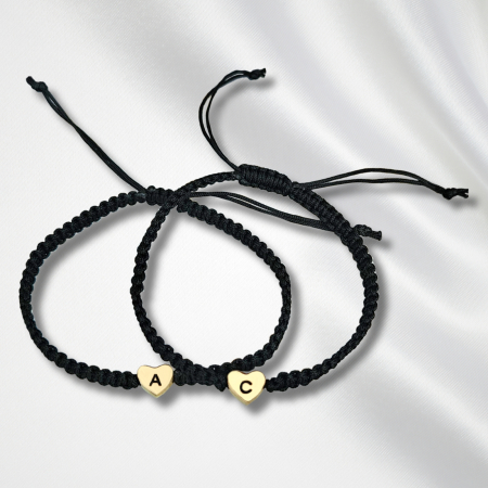 Brățări waterproof din inox aur placat cu 18K cu șnur macrame [1]