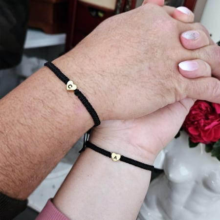 Bratari - Brățări waterproof din inox aur placat cu 18K cu șnur macrame