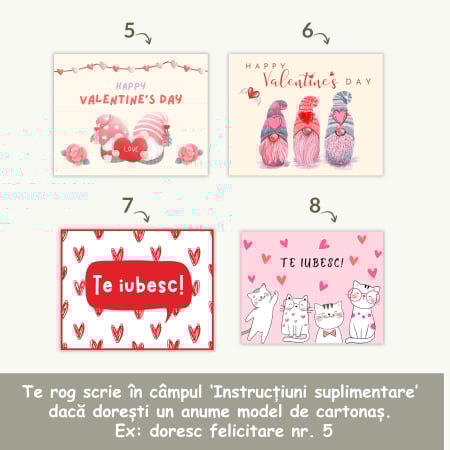 Set cadou romantic cu 2 brățări gravate, cutie personalizată, ursuleț din plus și felicitare cu poză. Ambalare de lux, ideal pentru aniversări și surprize. [3]