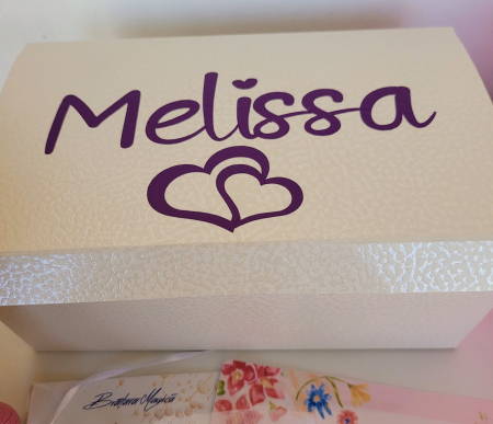 Set cadou personalizat pentru fete cu portfard, carnetel, felicitare la multi ani [3]