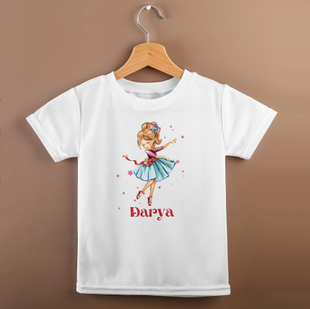 Tricou fetita personalizat cu nume si ursulet, cadou pentru fetita [2]
