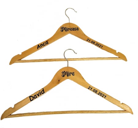 Sticker personalizat pentru umerasele mirilor, autocolant [2]