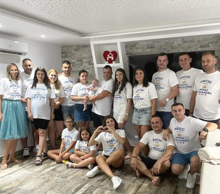 Tricou Nasi, pentru botez, personalizat cu coronita si numele copilului. [3]