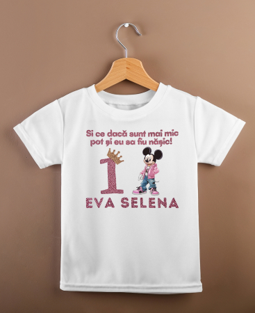 Tricou Nasi, Parinti, Copil pentru taierea motului, personalizat cu coronita si numele copilului [5]