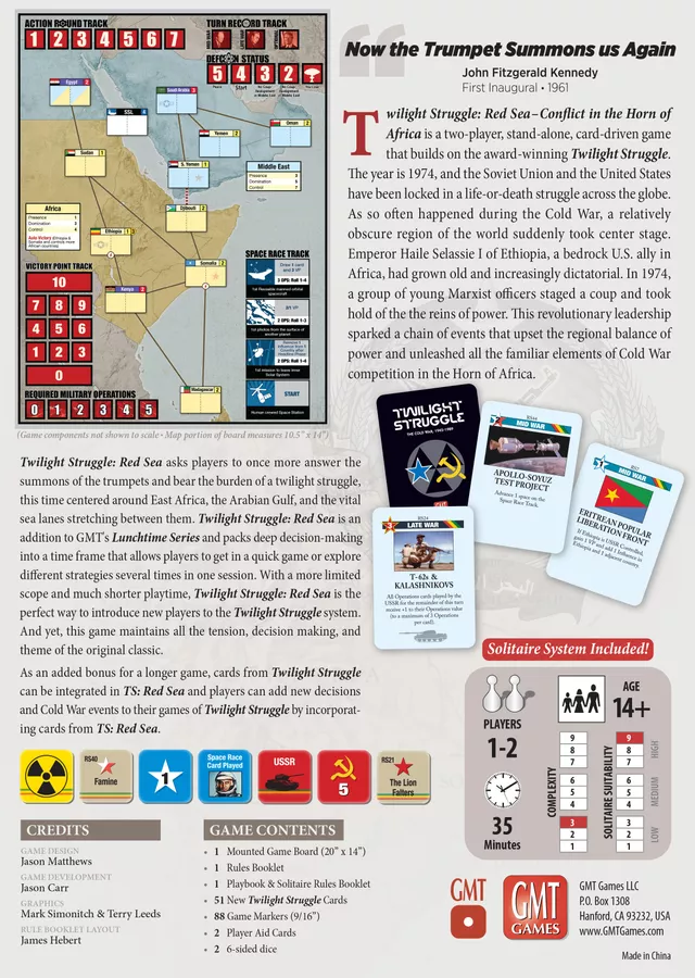 Twilight Struggle: Red Sea – Conflict in the Horn of Africa [2]