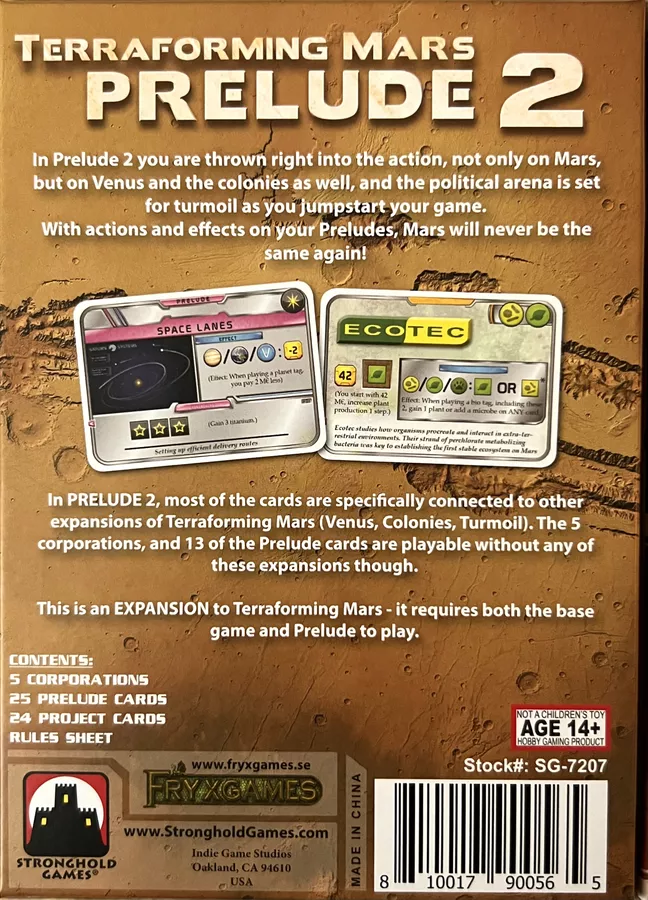 Terraforming Mars: Prelude 2 [2]