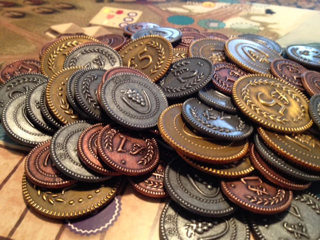 Monezi - Viticulture: Metal Lira Coins