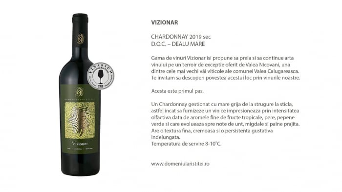 Vizionar Chardonnay, Domeniul Aristitei [2]