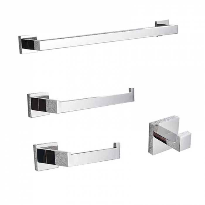 Accesorii baie Crom lucios 4 piese [1]