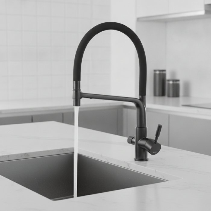 Baterie bucatarie cu 3 cai pentru filtru de purificare a apei [3]
