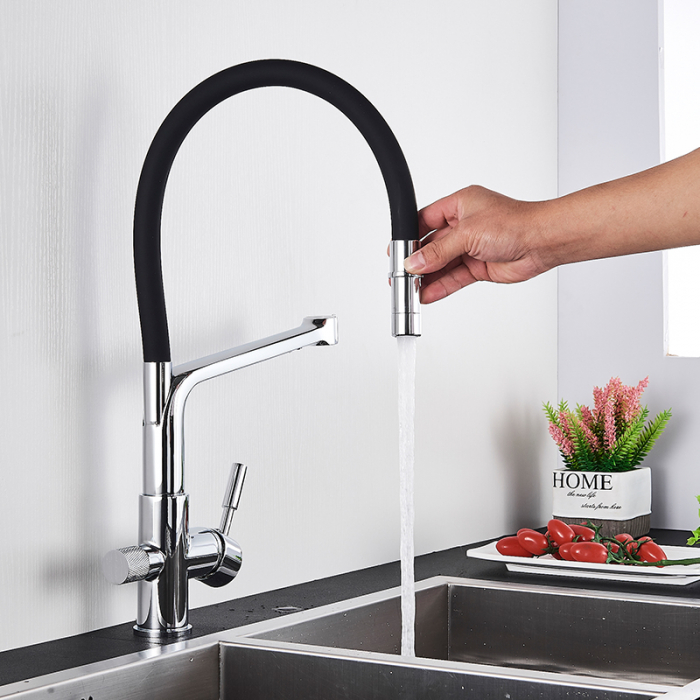 Baterie bucatarie cu 3 cai pentru filtru de purificare a apei [2]