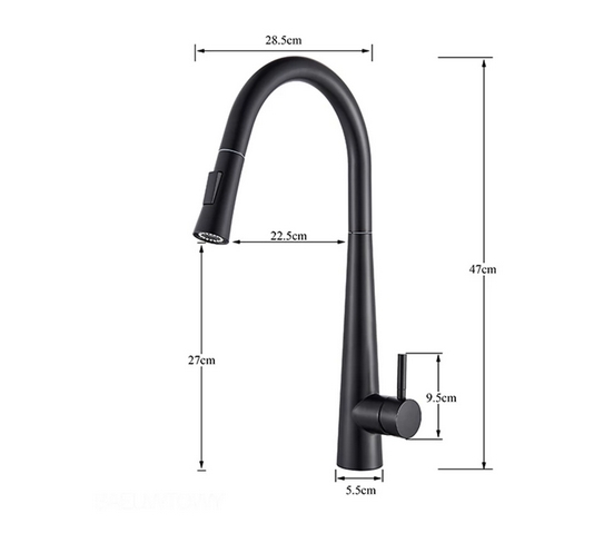Baterie bucatarie cu senzor de pornire la atingere,cu dus extractibil si pipa flexibila, 2 functii de curgere a apei, cu touch control [4]