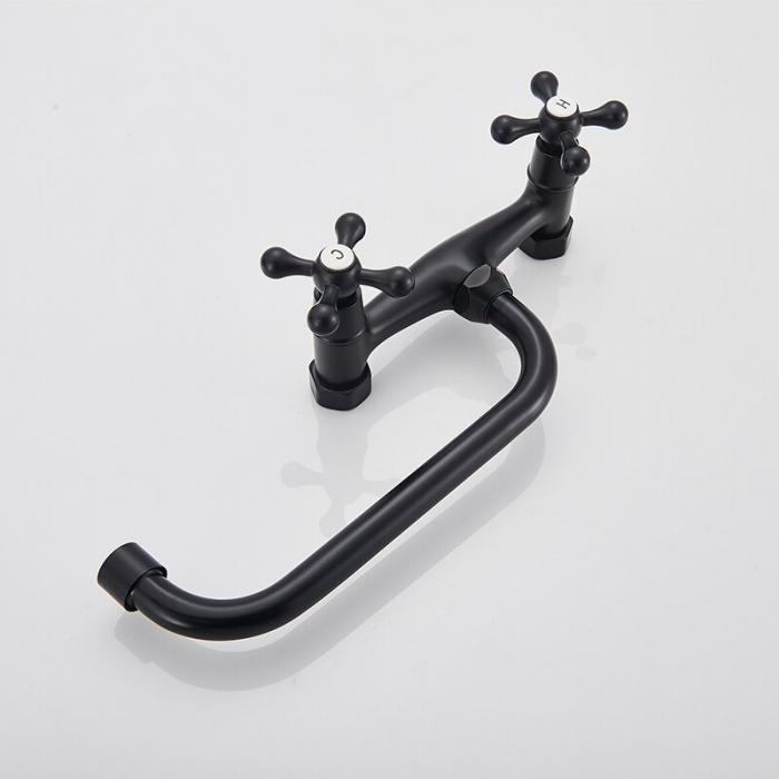 Baterie cu montare pe perete in stil victorian, negru mat - Copie [6]