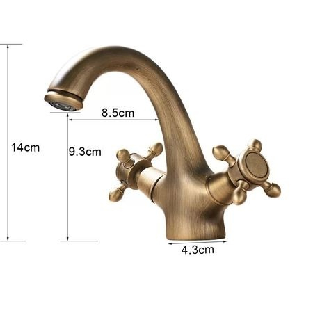 Baterie lavoar antique, bronz antichizat [5]