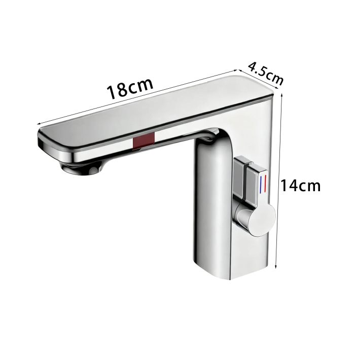 Baterie lavoar cu senzor de pornire/oprire, crom lucios [6]