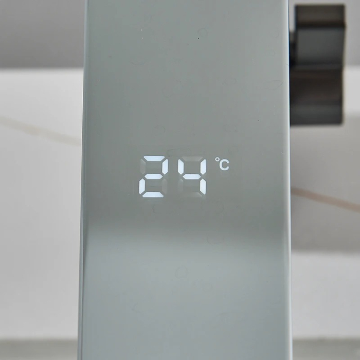 Baterie lavoar cu senzor de pornire/oprire, gri inchis [4]