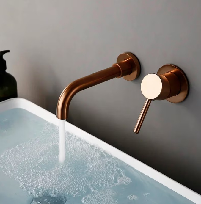 Baterie lavoar incastrata cupru [7]