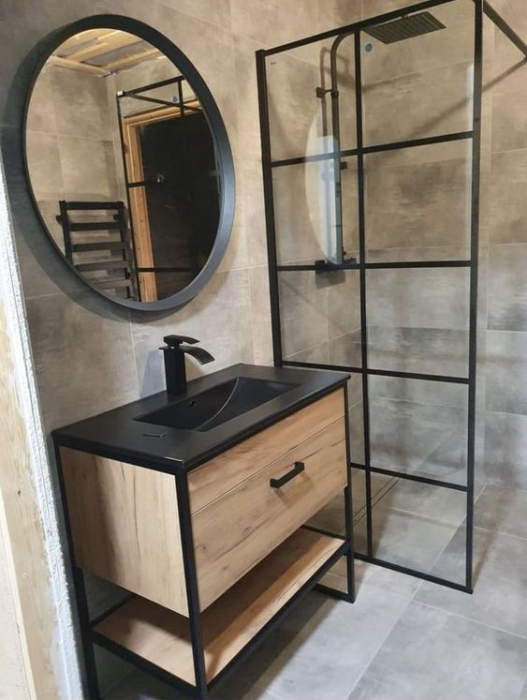 Baterie lavoar neagra tip cascada [2]