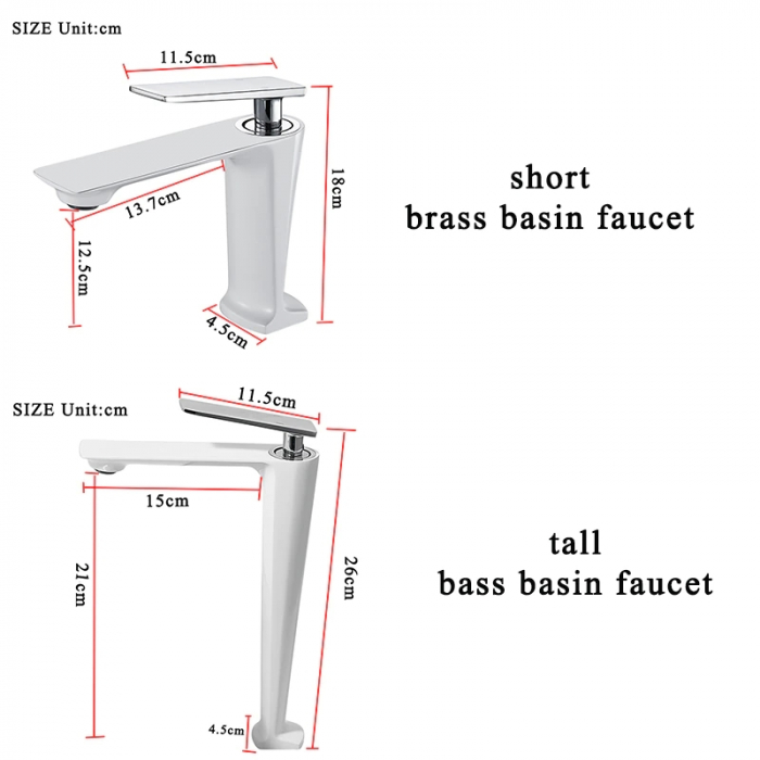 Baterie lavoar montare blat, Nova White [3]