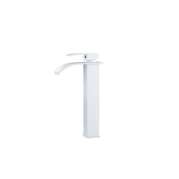 Baterie lavoar tip cascada alb mat [2]