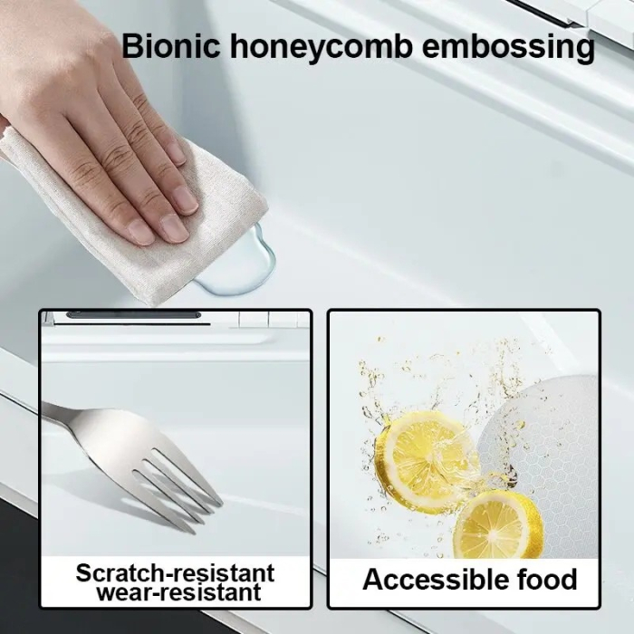 Chiuveta Multifuncționala Premium, din Otel Inoxidabil cu 2 cascade, jet spalare pahare, tocator din lemn natural si 2 cuve pentru spalat, Alb Mat [7]