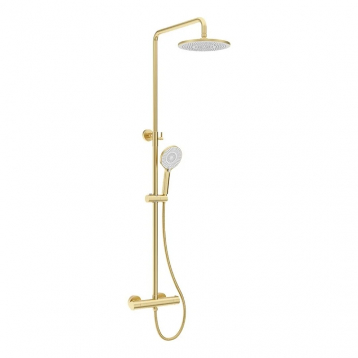 Coloana de dus 3 functii, termostat, auriu/alb [4]