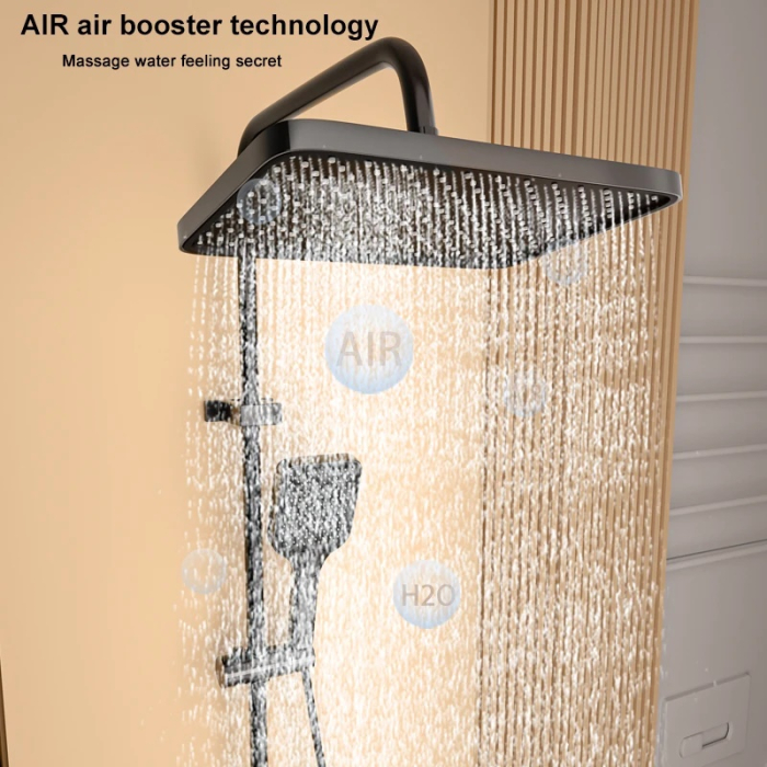 Coloană de duș cu afișaj si Termostat Novara, culoare gri [11]