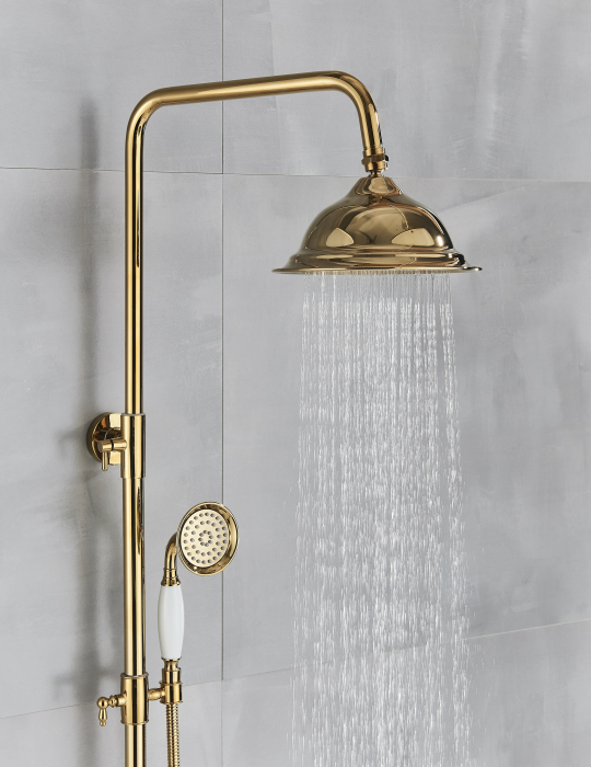 Coloana dus auriu lucios vintage elegant [5]