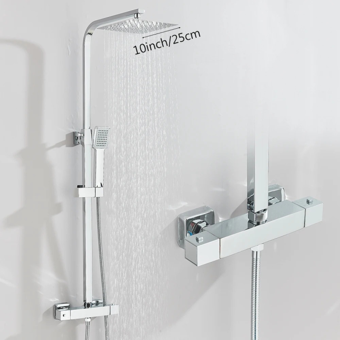 Coloana dus crom lucios cu termostat [3]