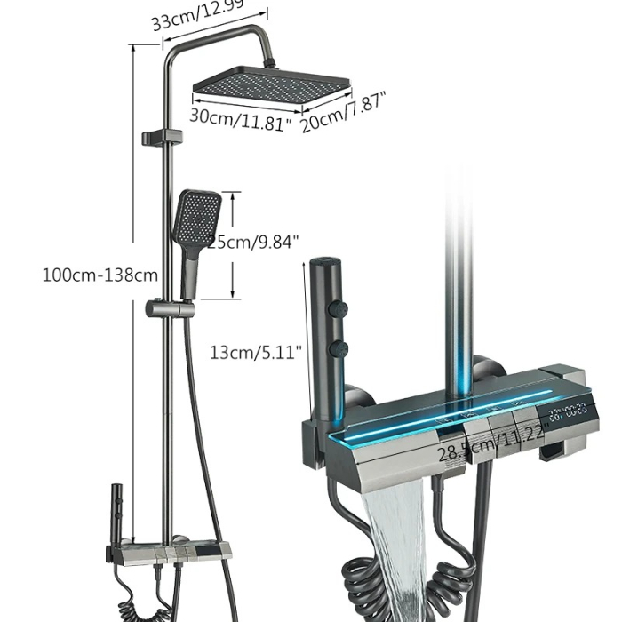 Coloana de dus cu termostat si afisaj, 5 functii [2]