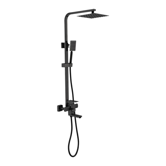Coloana dus inox negru mat 3 functii para furtun dus [2]