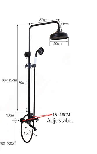 Coloana dus negru antichizat trei functii [6]