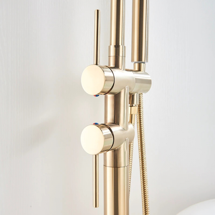Bateria cada Free-standing, montaj pe podea, finisaj gold periat, Nova gold [6]