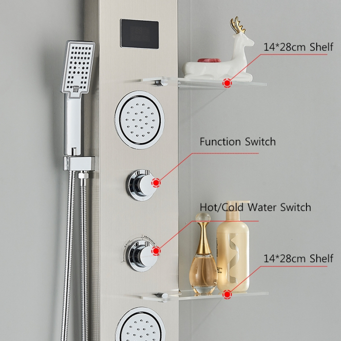 Panel de Dus cu LED cu efect de ploaie si jeturi cu masaj [3]