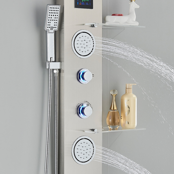 Panel de Dus cu LED cu efect de ploaie si jeturi cu masaj [6]
