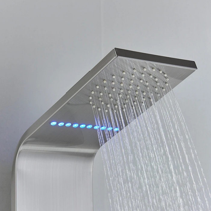 Panel de dus multifunctional cu Led, afisaj digital, jeturi SPA, efect de ploaie, sistem de masaj, 5 functii de curgere a apei [4]