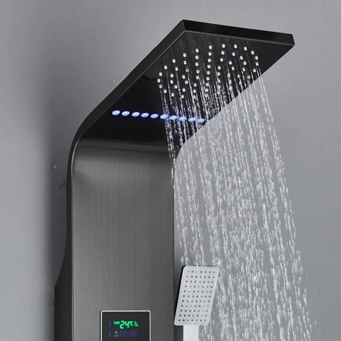 Panel de dus multifunctional cu Led, afisaj digital, jeturi SPA, efect de ploaie, sistem de masaj, 5 functii de curgere a apei [2]