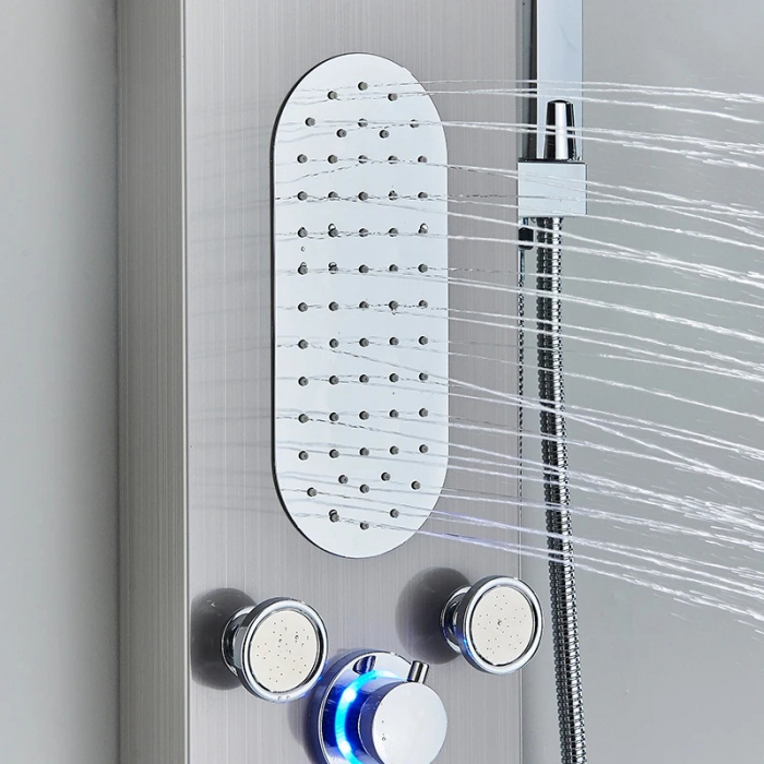 Panel de dus multifunctional cu Led, afisaj digital, jeturi SPA, efect de ploaie, sistem de masaj, 5 functii de curgere a apei [6]