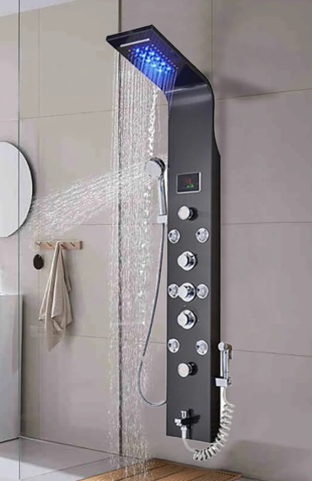 Panel dus, afisaj digital, dus bideu, LED si functii de masaj [1]