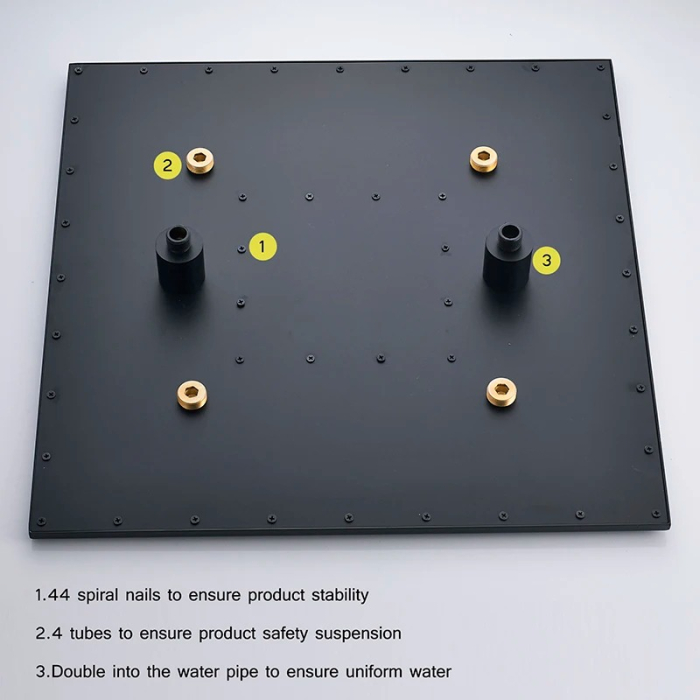 Para dus negru mat, 50x50cm [4]