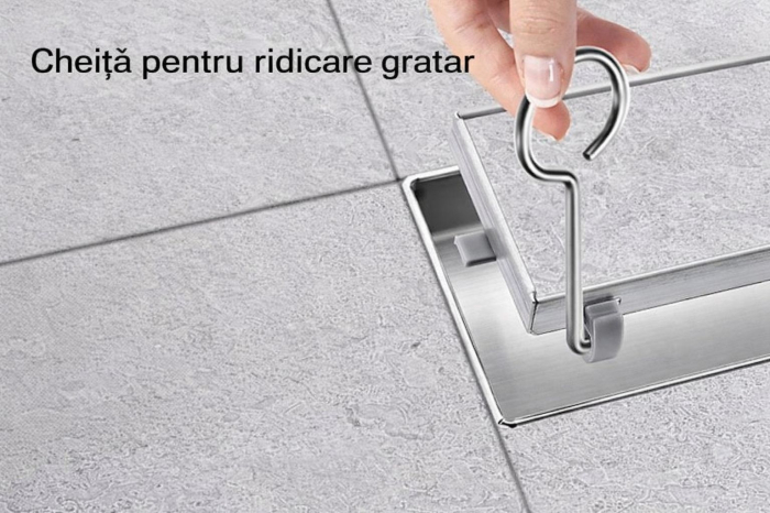 Rigola dus Faiantabila, din inox, lungime de la 40 cm la 120 cm [4]