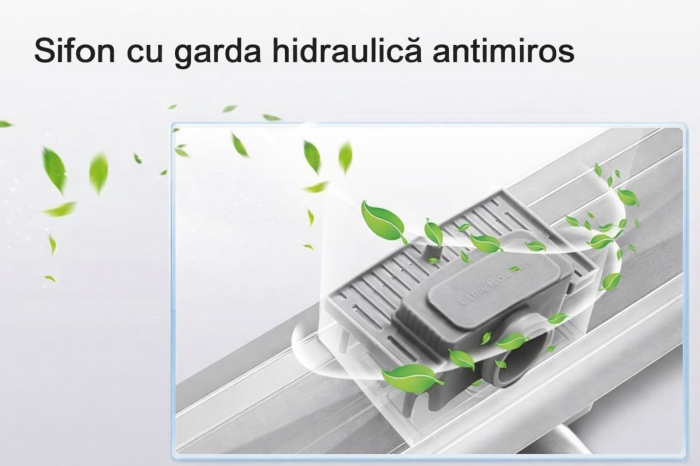 Rigola dus Faiantabila, din inox, lungime de la 40 cm la 120 cm [3]