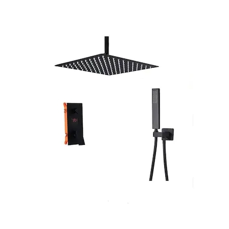 Set dus incastrabil in tavan cu termostat, para patrata 40x40 cm, doua functii [9]