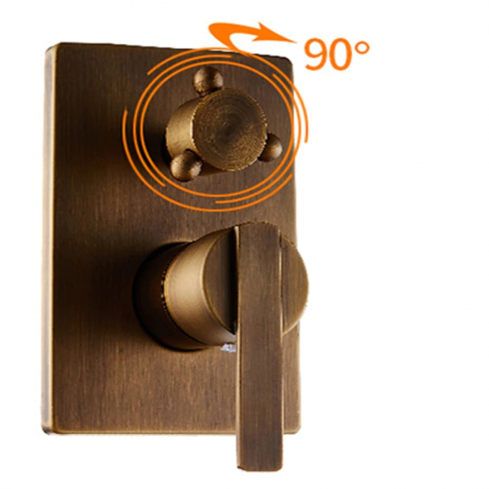 Set dus ingropat bronz antic cu palarie si dus de mana [9]