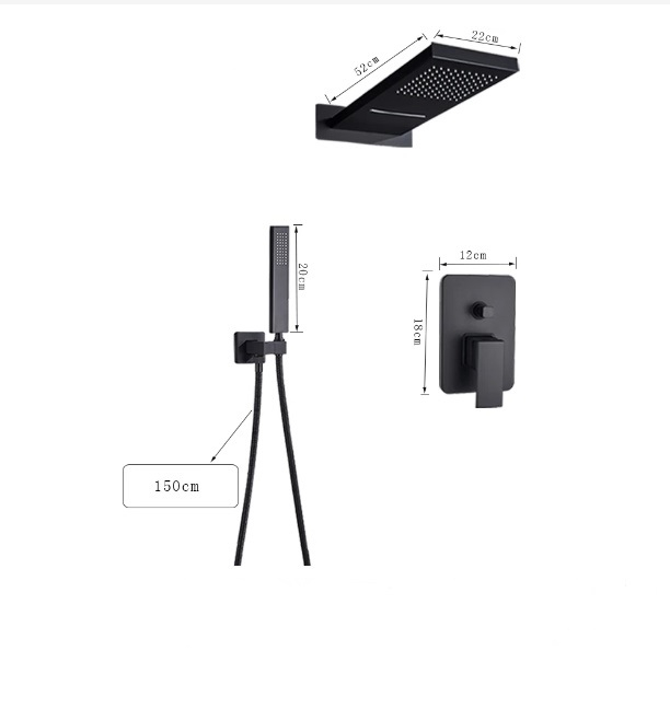 Set dus negru incastrat, Nova Black [6]