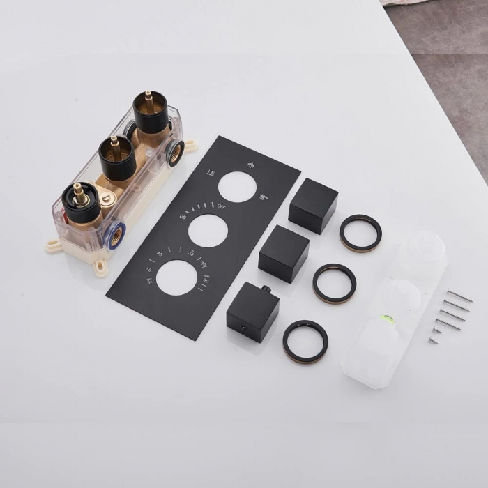 Set dus termostat 3 functii negru mat [6]