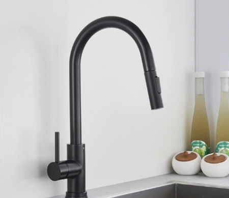 Baterii Bucatarie - Baterie bucatarie Novara Black