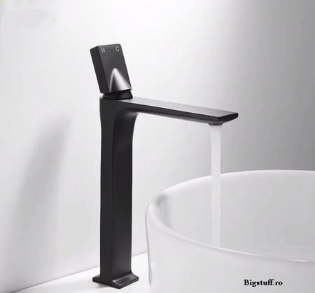 BATERII LAVOAR - Baterie lavoar neagra, montare pe blat, Nova black
