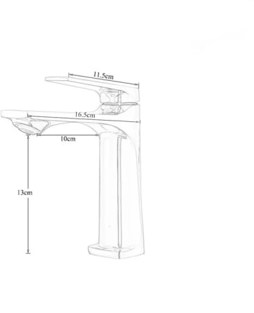 Baterie lavoar culoare neagra montare pe chiuveta [5]