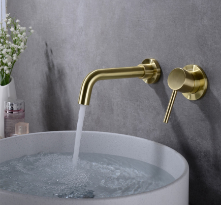 Baterie lavoar incastrata gold periat, Nova Gold [5]
